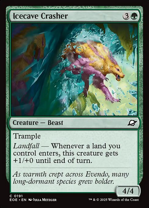 Edge of Eternities - 191 - Icecave Crasher - Common - G - Foil