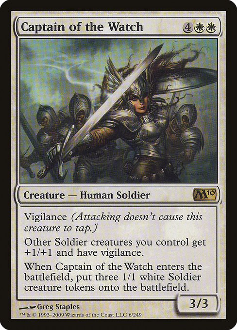 Magic 2010 - 6 - Captain of the Watch - Rare - W - Non-foil
