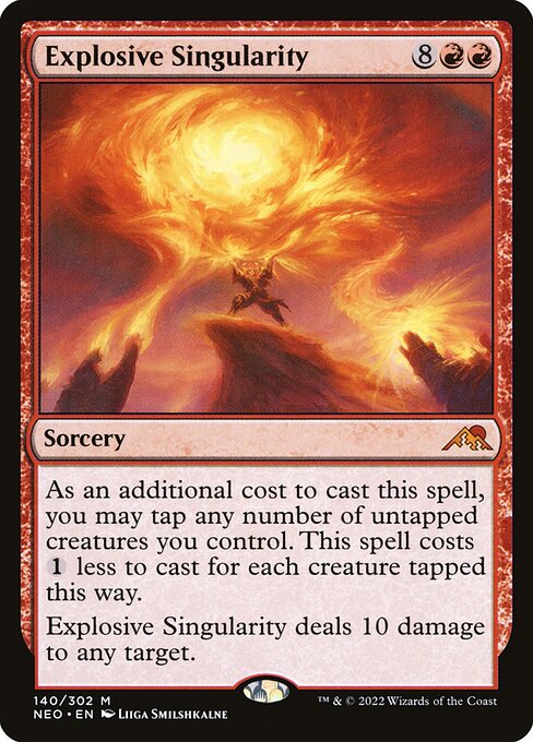 Kamigawa: Neon Dynasty - 140 - Explosive Singularity - Mythic - R - Non-foil