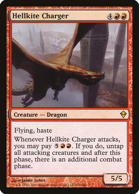 Zendikar - 131 - Hellkite Charger - Rare - R - Non-foil