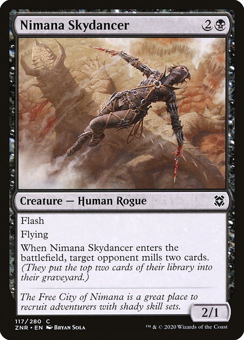 Zendikar Rising - 117 - Nimana Skydancer - Common - B - Non-foil