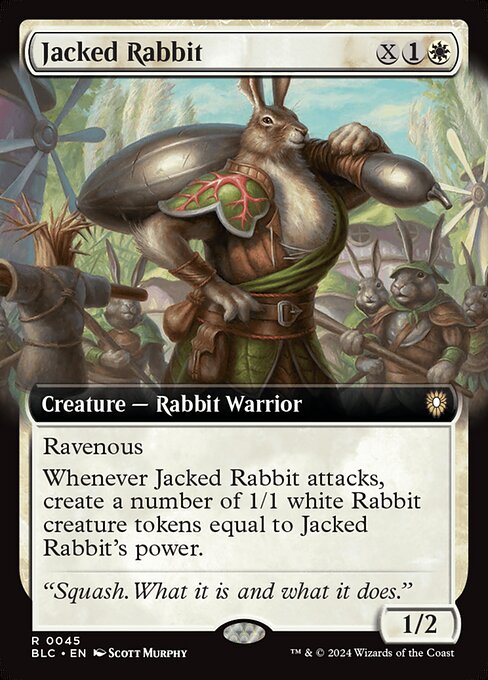 Bloomburrow Commander - 45 - Jacked Rabbit - Rare - W - Non-foil