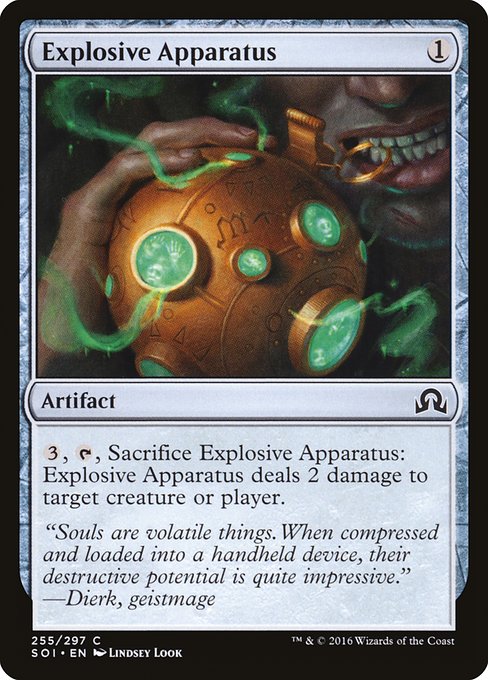 Shadows over Innistrad - 255 - Explosive Apparatus - Common - C - Non-foil