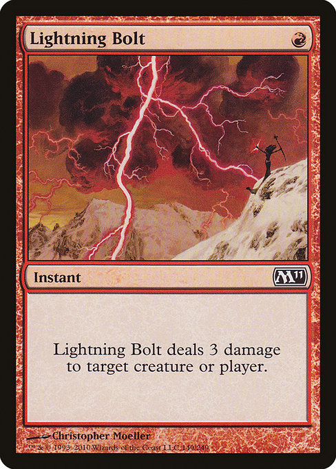Magic 2011 - 149 - Lightning Bolt - Common - R - Non-foil
