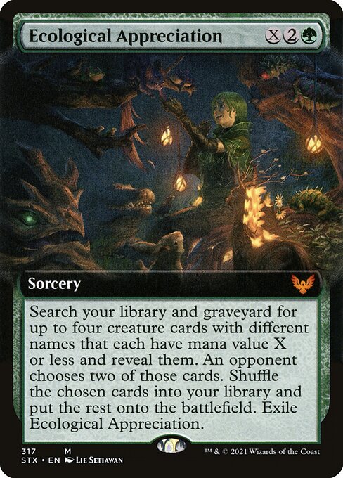 Strixhaven: School of Mages - 317 - Ecological Appreciation - Mythic - G - Non-foil