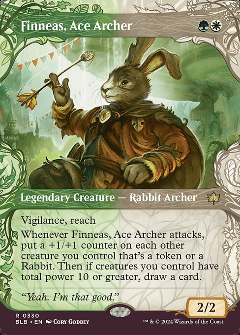 Bloomburrow - 330 - Finneas, Ace Archer - Rare - WG - Non-foil