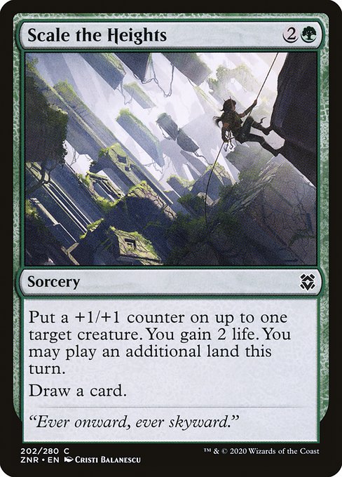Zendikar Rising - 202 - Scale the Heights - Common - G - Foil