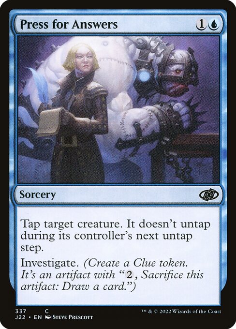 Jumpstart 2022 - 337 - Press for Answers - Common - U - Non-foil