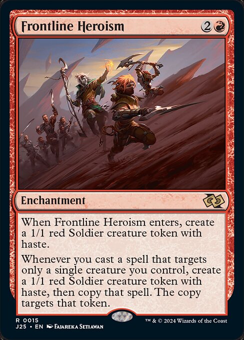 Foundations Jumpstart - 15 - Frontline Heroism - Rare - R - Non-foil