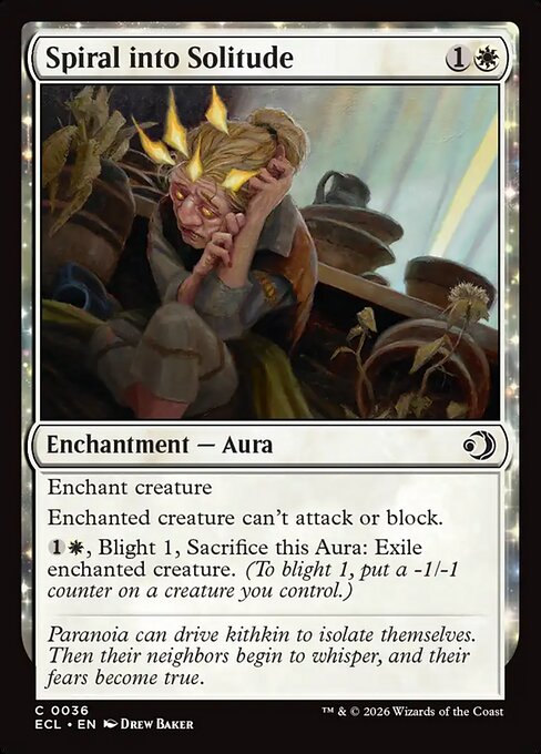 Lorwyn Eclipsed - 36 - Spiral into Solitude - Common - W - Non-foil