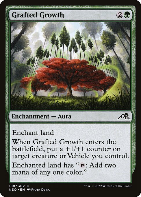 Kamigawa: Neon Dynasty - 188 - Grafted Growth - Common - G - Non-foil