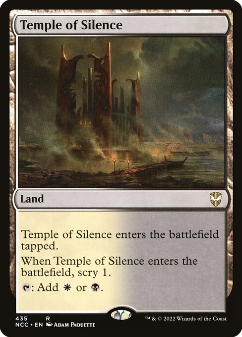 New Capenna Commander - 435 - Temple of Silence - Rare - C - Non-foil