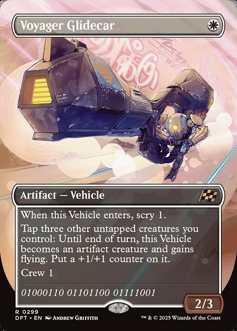 Aetherdrift - 299 - Voyager Glidecar - Rare - W - Non-foil