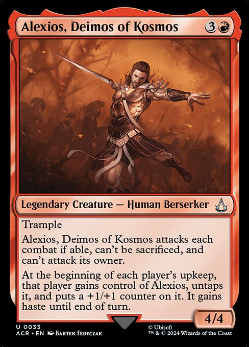 Assassin's Creed - 33 - Alexios, Deimos of Kosmos - Uncommon - R - Foil