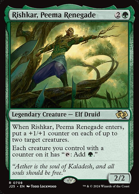 Foundations Jumpstart - 708 - Rishkar, Peema Renegade - Rare - G - Non-foil