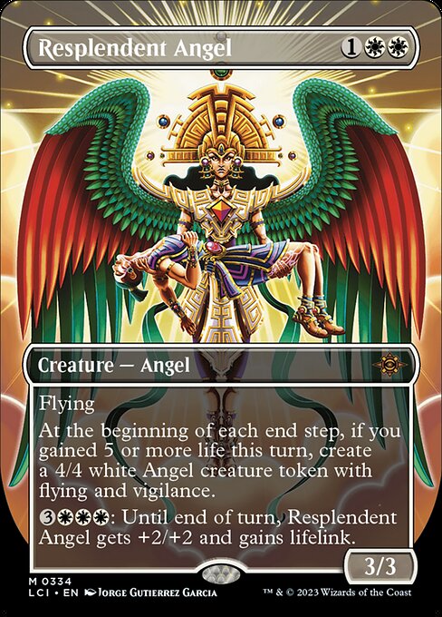 The Lost Caverns of Ixalan - 334 - Resplendent Angel - Mythic - W - Non-foil