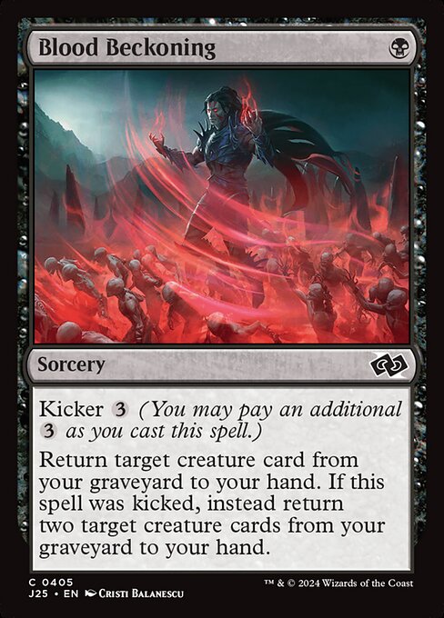 Foundations Jumpstart - 405 - Blood Beckoning - Common - B - Non-foil