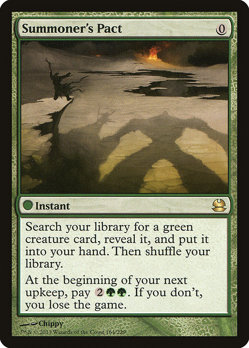 Modern Masters - 164 - Summoner's Pact - Rare - G - Non-foil