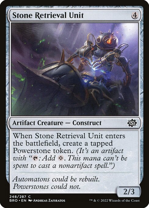 The Brothers' War - 248 - Stone Retrieval Unit - Common - C - Non-foil