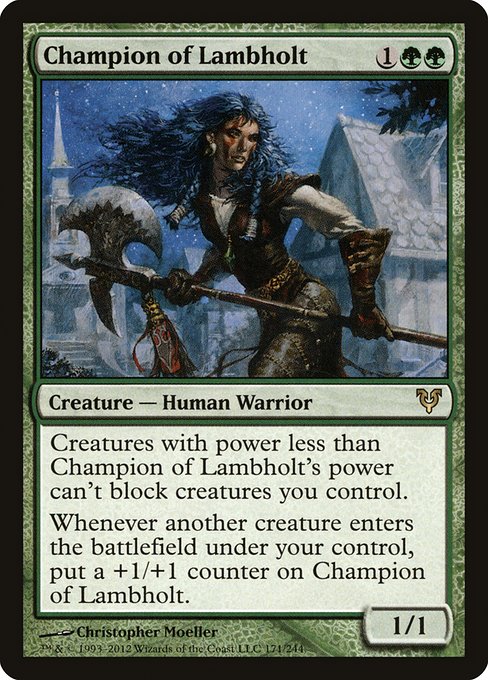 Avacyn Restored - 171 - Champion of Lambholt - Rare - G - Non-foil