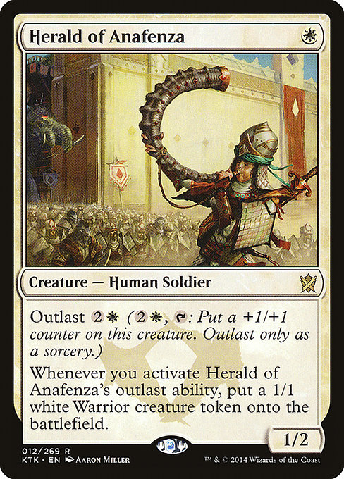 Khans of Tarkir - 12 - Herald of Anafenza - Rare - W - Non-foil