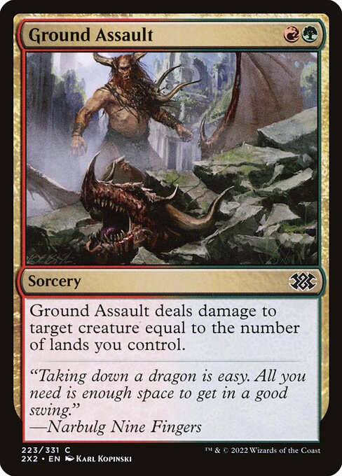 Double Masters 2022 - 223 - Ground Assault - Common - RG - Non-foil