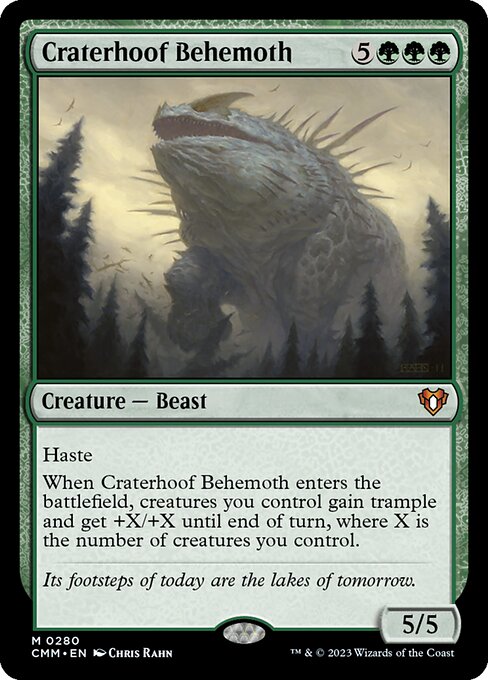 Commander Masters - 280 - Craterhoof Behemoth - Mythic - G - Non-foil