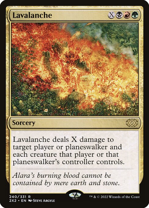 Double Masters 2022 - 240 - Lavalanche - Rare - Multi - Non-foil