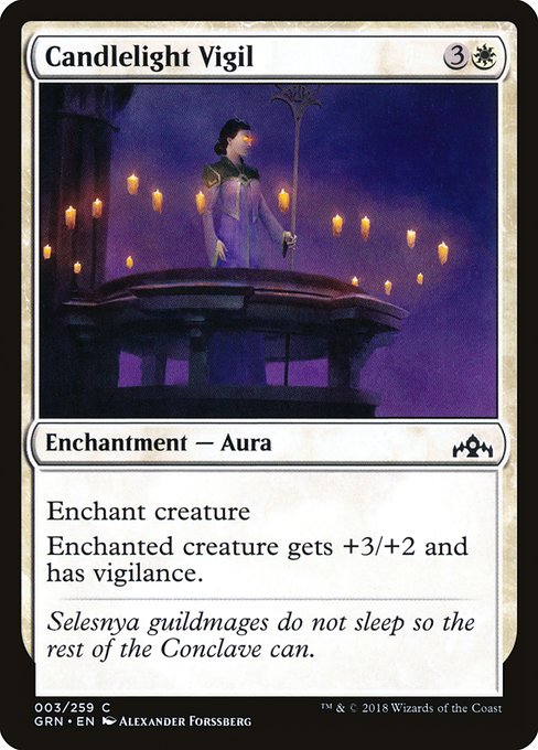 Guilds of Ravnica - 3 - Candlelight Vigil - Common - W - Non-foil