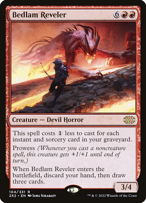 Double Masters 2022 - 104 - Bedlam Reveler - Rare - R - Non-foil