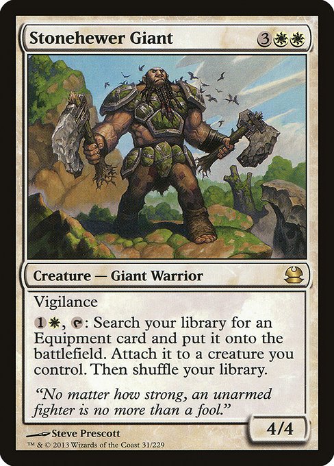 Modern Masters - 31 - Stonehewer Giant - Rare - W - Non-foil