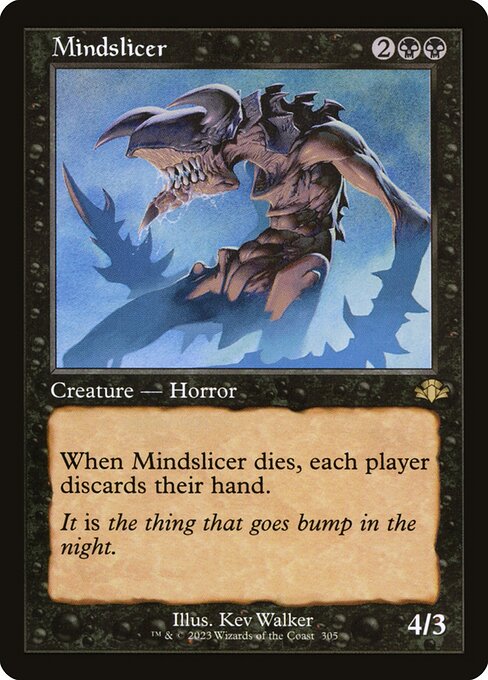 Dominaria Remastered - 305 - Mindslicer - Rare - B - Non-foil