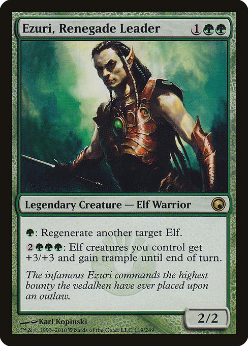Scars of Mirrodin - 119 - Ezuri, Renegade Leader - Rare - G - Non-foil