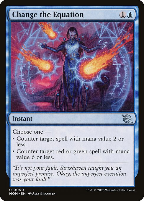 March of the Machine - 50 - Change the Equation - Uncommon - U - Foil