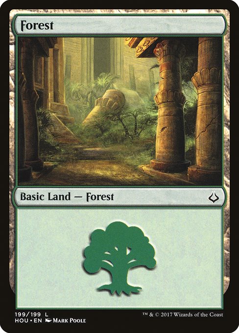 Hour of Devastation - 199 - Forest - Common - C - Non-foil