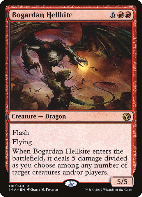 Iconic Masters - 118 - Bogardan Hellkite - Rare - R - Non-foil