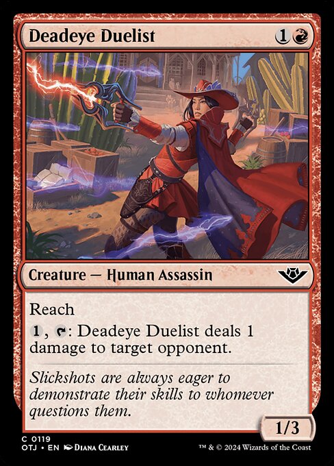Outlaws of Thunder Junction - 119 - Deadeye Duelist - Common - R - Non-foil