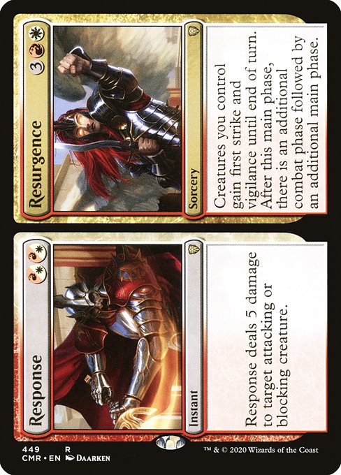 Commander Legends - 449 - Response // Resurgence - Rare - WR - Non-foil