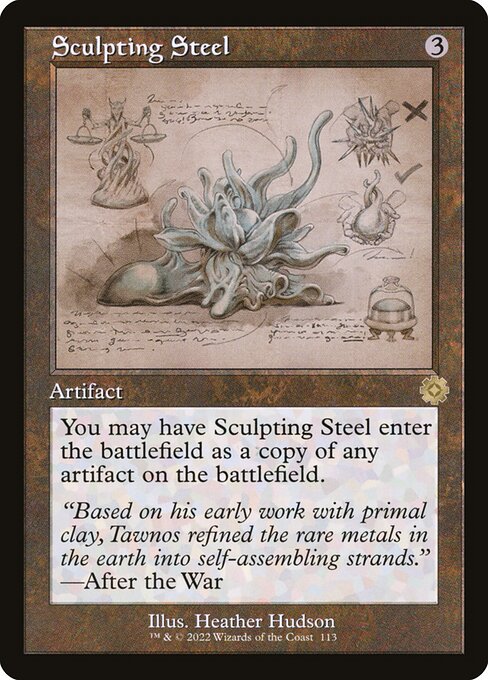 The Brothers' War Retro Artifacts - 113 - Sculpting Steel - Rare - C - Non-foil