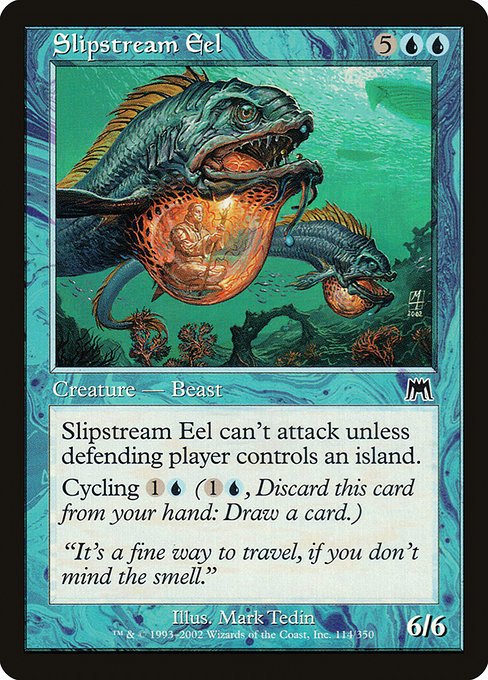 Onslaught - 114 - Slipstream Eel - Common - U - Non-foil