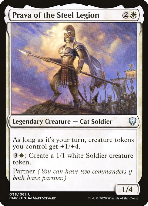 Commander Legends - 38 - Prava of the Steel Legion - Uncommon - W - Foil
