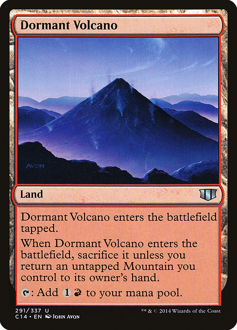 Commander 2014 - 291 - Dormant Volcano - Uncommon - C - Non-foil