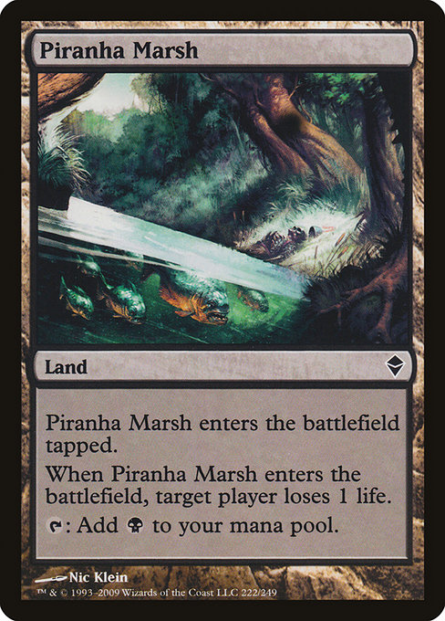 Zendikar - 222 - Piranha Marsh - Common - C - Non-foil