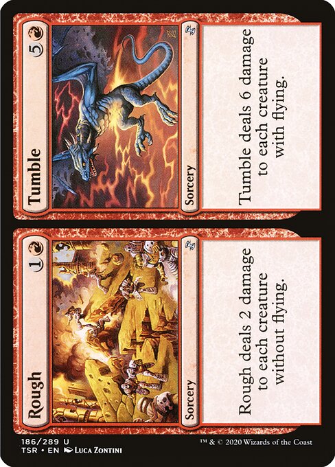 Time Spiral Remastered - 186 - Rough // Tumble - Uncommon - R - Non-foil