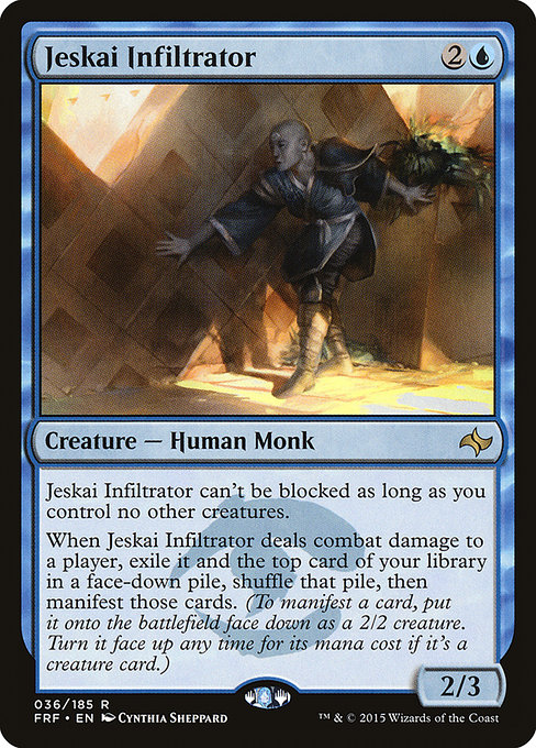 Fate Reforged - 36 - Jeskai Infiltrator - Rare - U - Non-foil