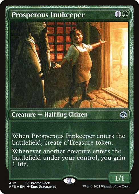 Adventures in the Forgotten Realms - 402 - Prosperous Innkeeper - Uncommon - G - Non-foil - Promo