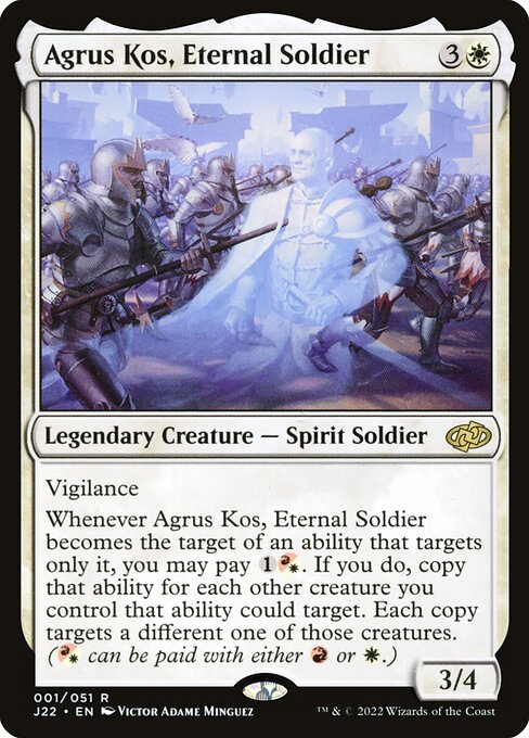 Jumpstart 2022 - 1 - Agrus Kos, Eternal Soldier - Rare - W - Non-foil