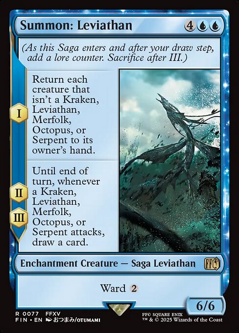 Final Fantasy - 77 - Summon: Leviathan - Rare - U - Non-foil