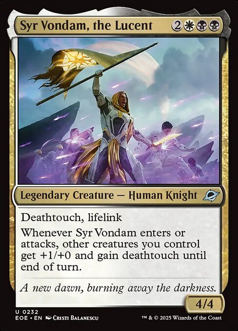 Edge of Eternities - 232 - Syr Vondam, the Lucent - Uncommon - WB - Non-foil