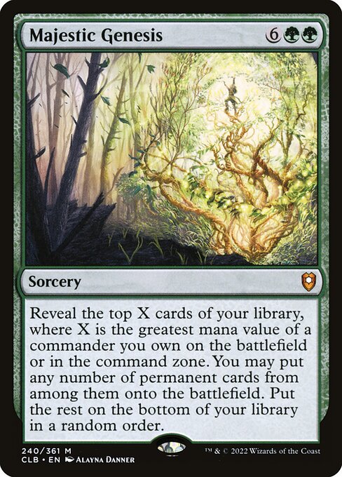 Commander Legends: Battle for Baldur's Gate - 240 - Majestic Genesis - Mythic - G - Foil